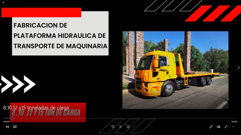 Plataformas Hidráulicas Eficientes para el Transporte de Vehículos
